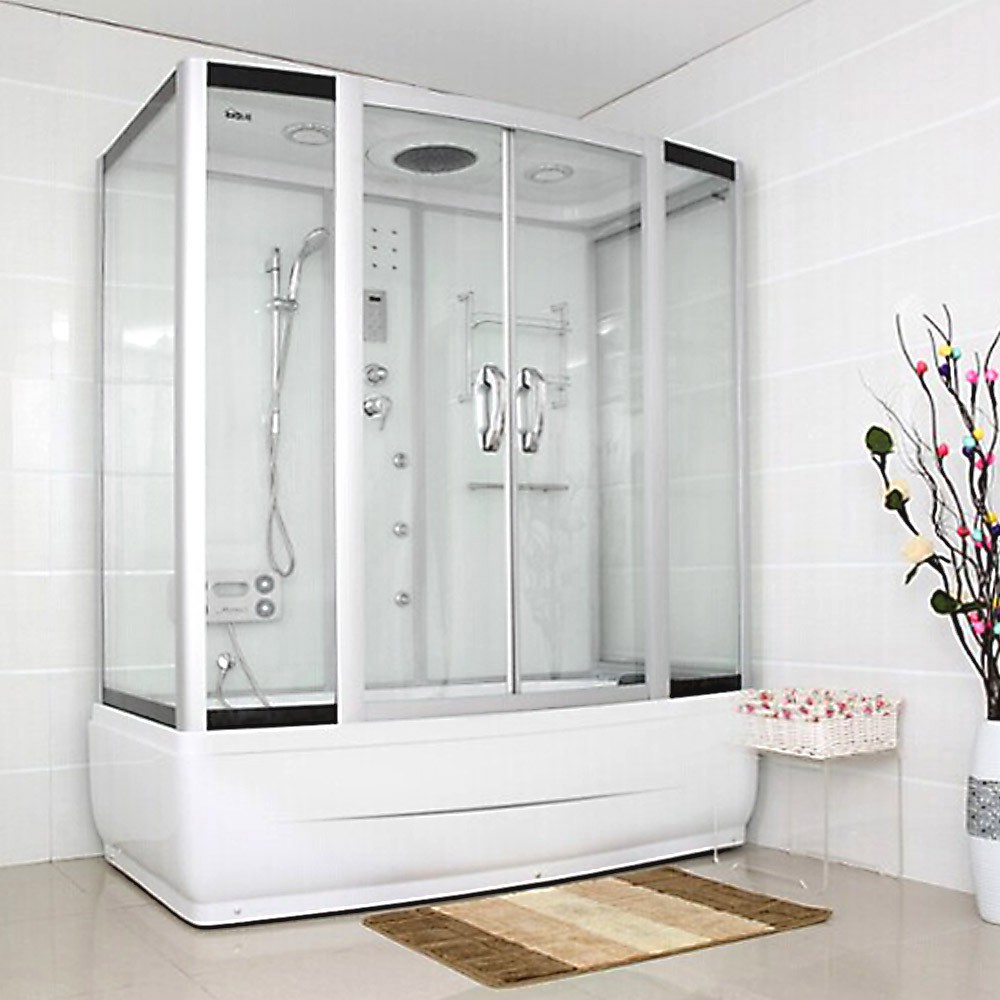 zum Anbieter Homedeluxe* Duschtempel Diamond weiss